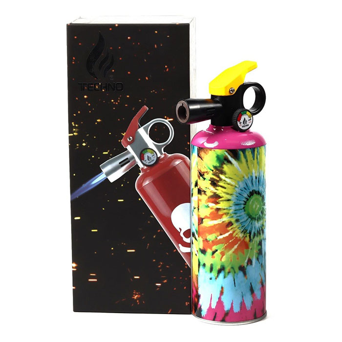  Pink Tie and Dye Fire Extinguisher Torch Lighter by Techno
