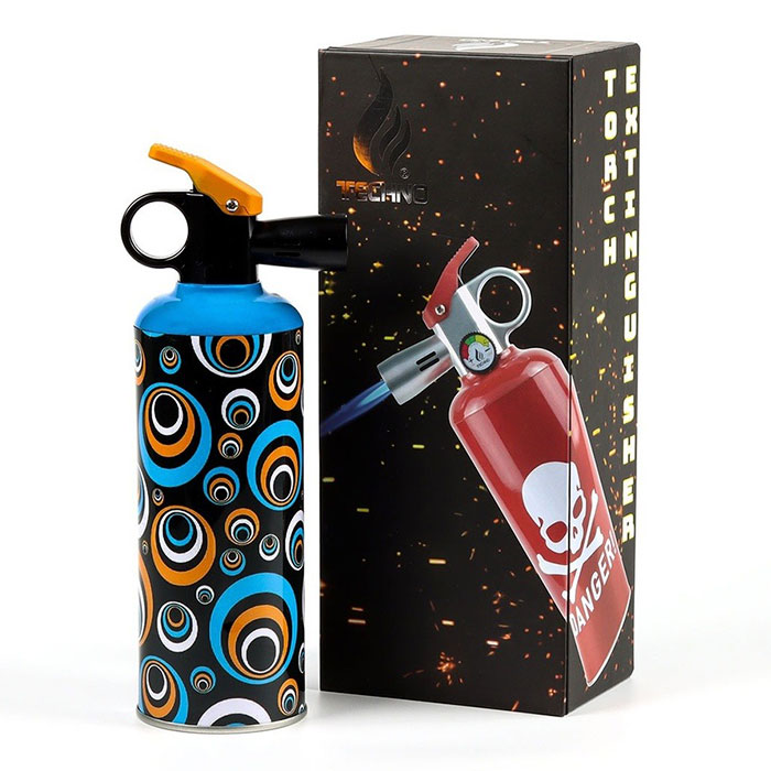  Blue Psychedelic Fire Extinguisher Torch Lighter by Techno