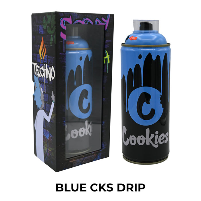Blue CKS Drip 7.25" Spray Can Lighter by Techno