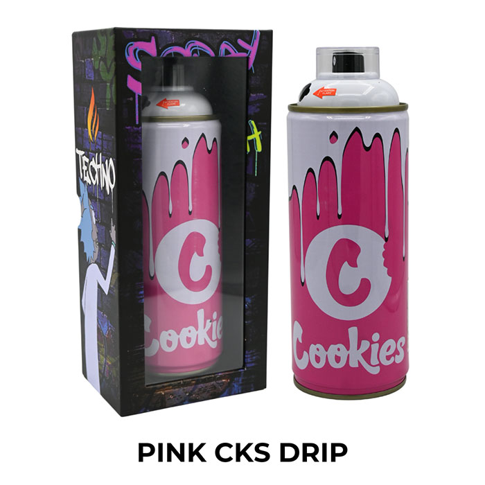 Pink Cks Drip 7.25" Spray Can Lighter by Techno