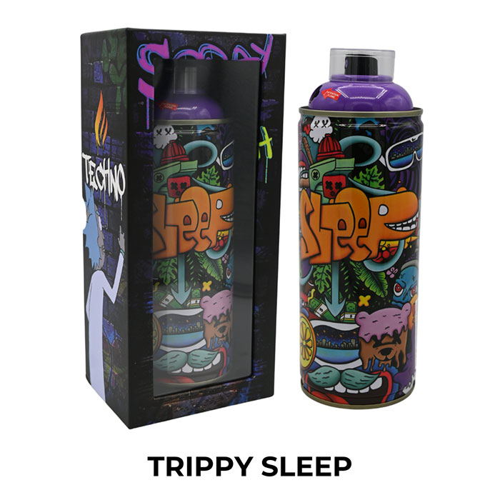  Trippy Sleep 7.25" Spray Can Lighter by Techno