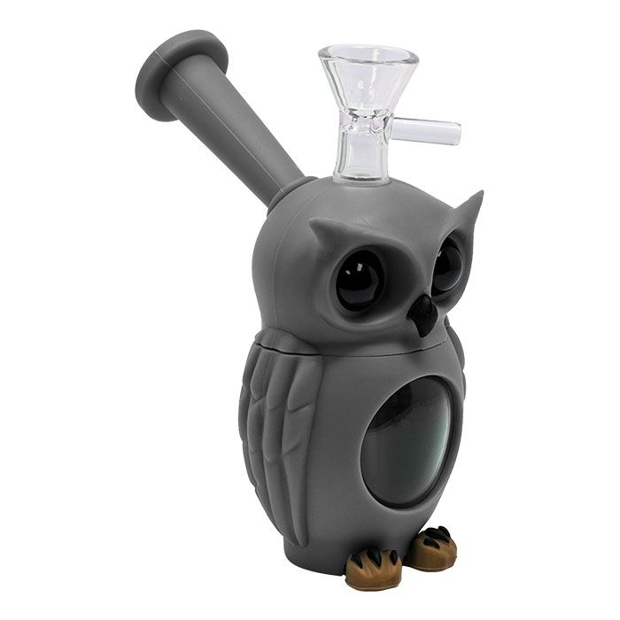 Grey Owl 6 Inches Silicone Bong