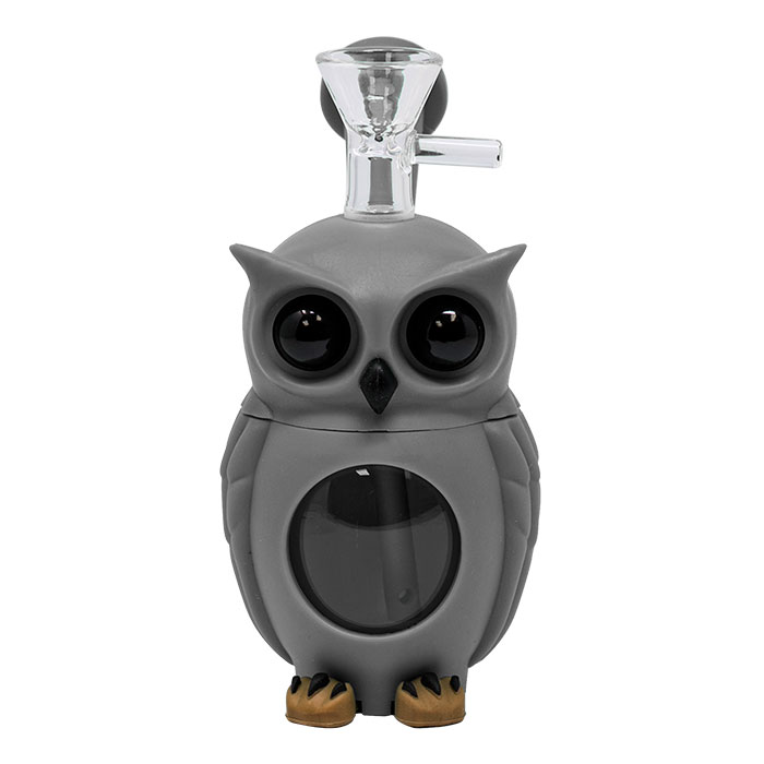 Grey Owl 6 Inches Silicone Bong