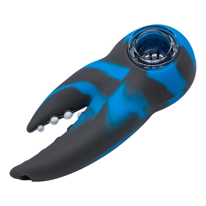 Blue Crab Silicone 4 Inches Hand Pipe