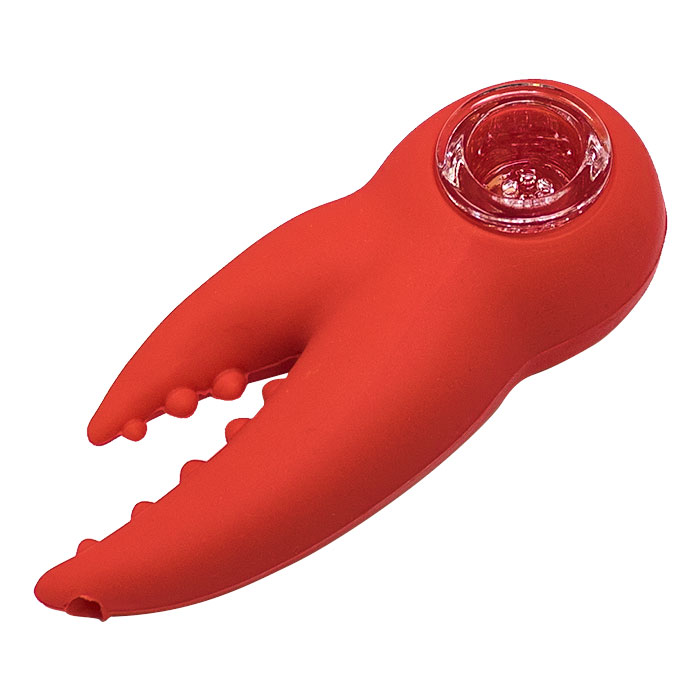 Red Crab Silicone 4 Inches Hand Pipe