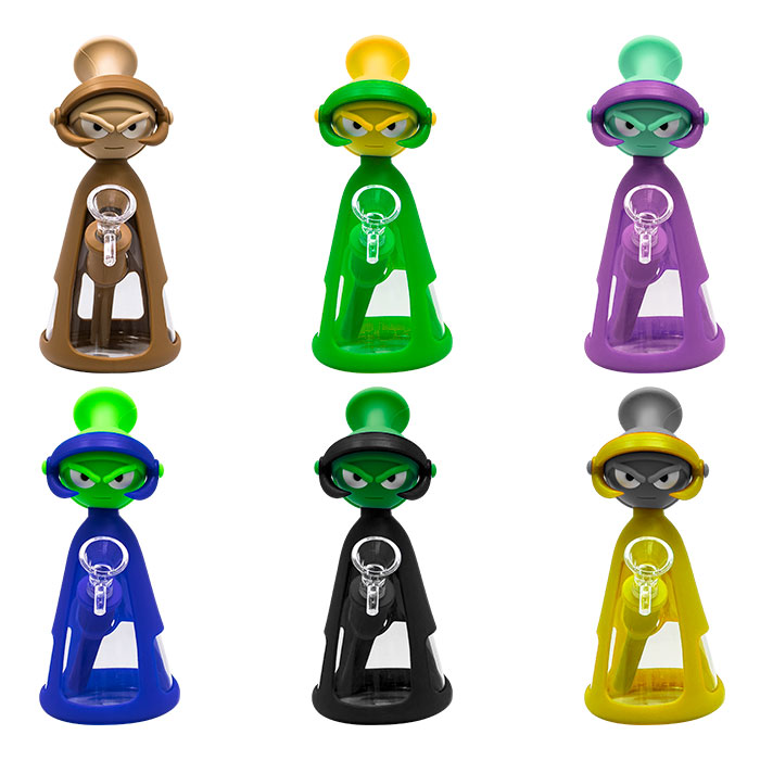Brown Marvin the Martian 7 Inches Silicone Bong