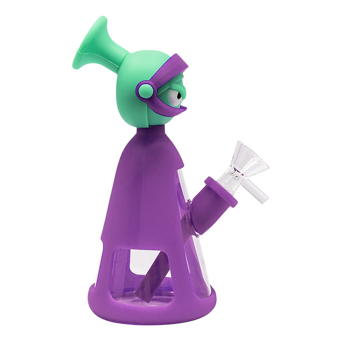Purple Marvin the Martian 7 Inches Silicone Bong