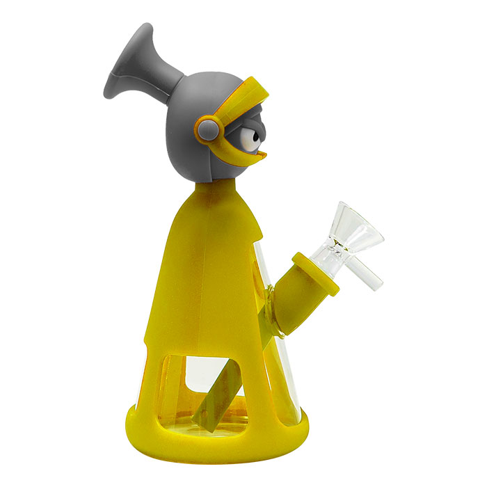 Yellow Marvin the Martian 7 Inches Silicone Bong