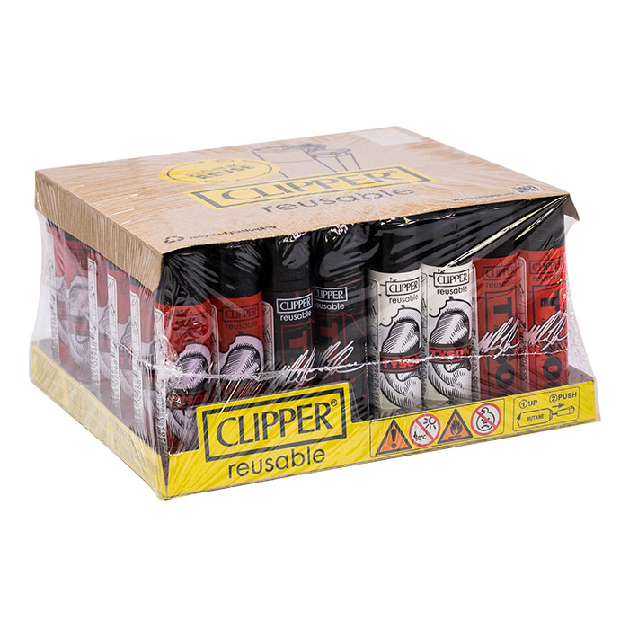 Clipper Mike Tyson Ears Lighter Display Of 48