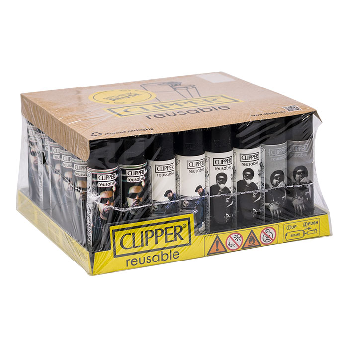 Clipper Ice Cube Lighter Display Of 48