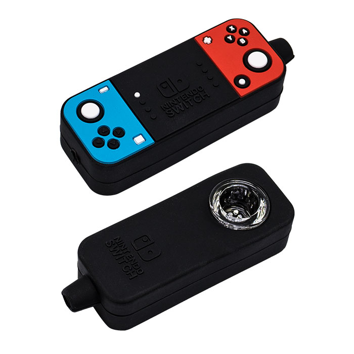 Black Nint Endo Switch 4 Inches Silicone Pipe