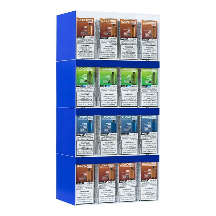 Waka Sopro 8000 Puffs Disposable Vape Bundle Display of 10 Different Flavors