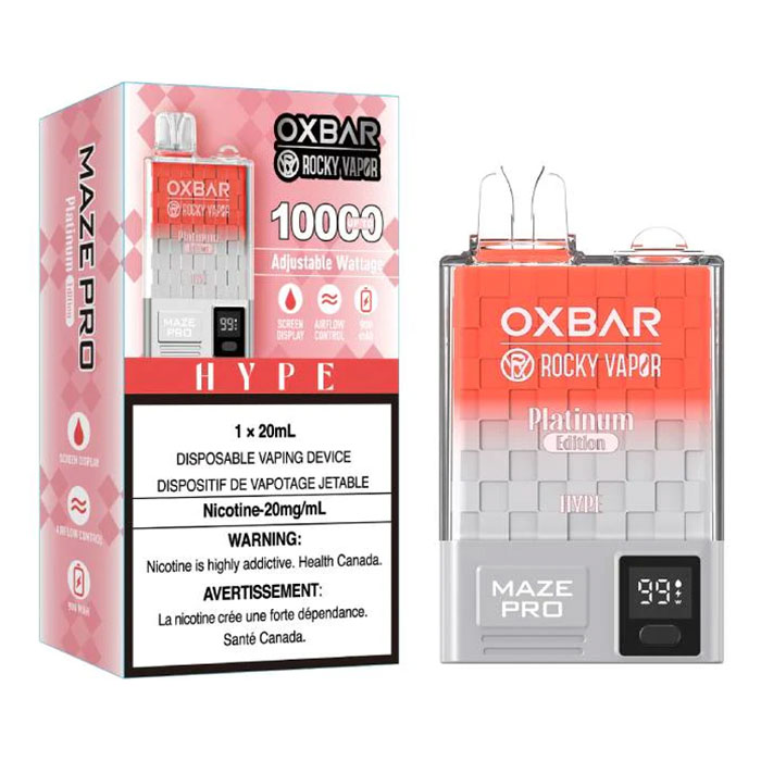 Hype - Oxbar Maze Pro 10000 Puffs Digital Disposable Vape Ct 5