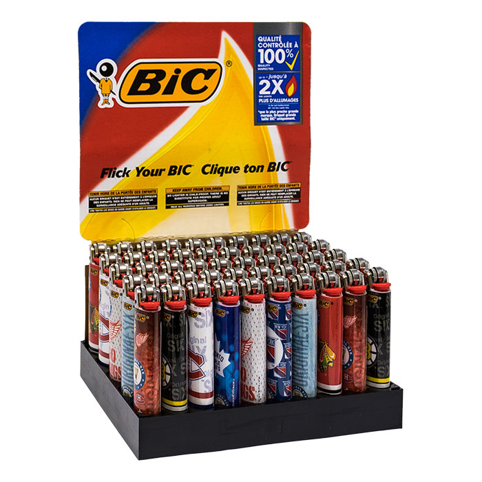Bic Original Six Series Lighters Display Of 50