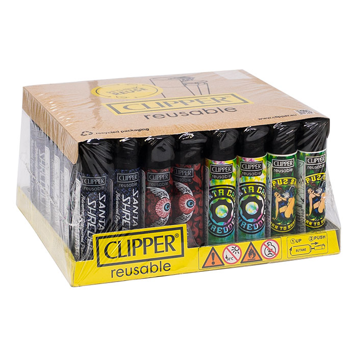 Clipper Santa Cruz Lighter Display Of 48