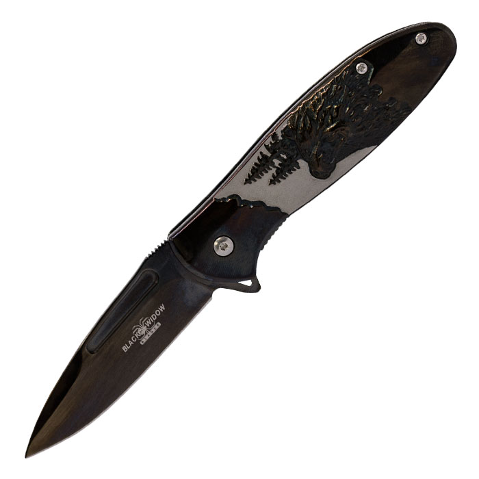 Black Bear Foldable Pocket Knife by Black widow