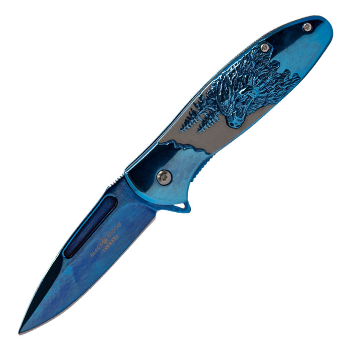 Blue Bear Foldable Pocket Knife by Black widow