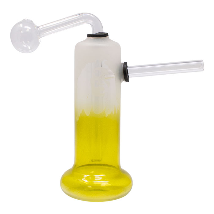 Yellow Frosty Oil Bong 6 Inches