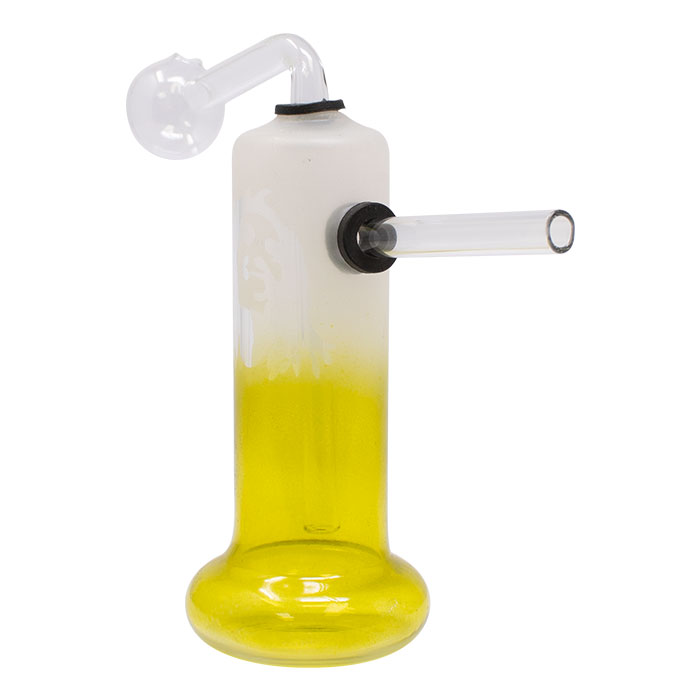 Yellow Frosty Oil Bong 6 Inches