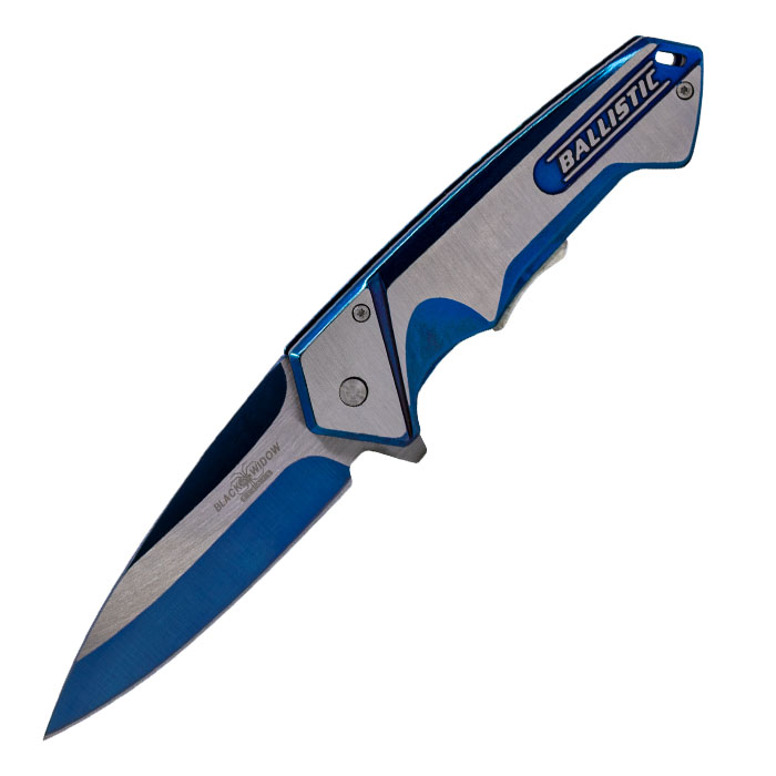 Ballistic Classic Blue Foldable Pocket Knife by Black Widow