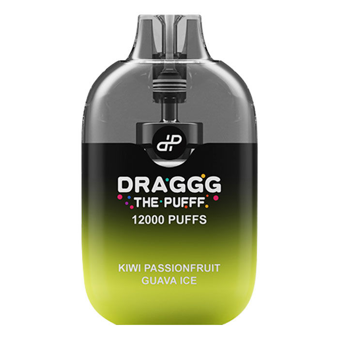 Kiwi Passionfruit Guava Ice 12000 Puffs Disposable Vape By Draggg The Pufff Ct-10