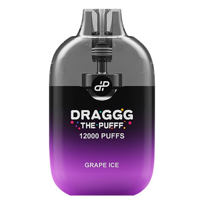 🍇Grape Ice 12000 Puffs Disposable Vape By Draggg The Pufff Ct-10