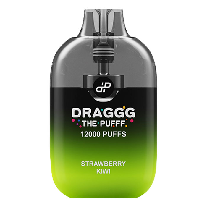 🍓🥝Strawberry Kiwi 12000 Puffs Disposable Vape By Draggg The Pufff Ct-10