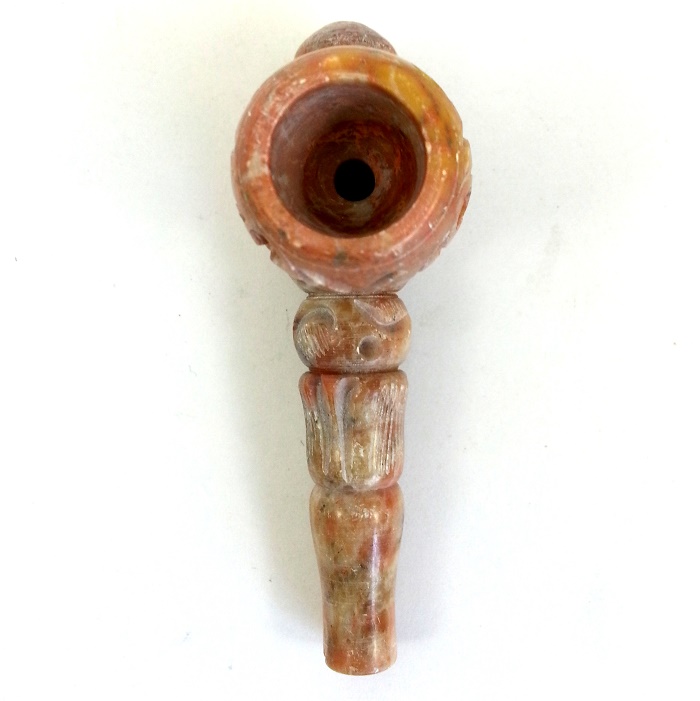 HAND CRAFTED TINY STONE PIPE