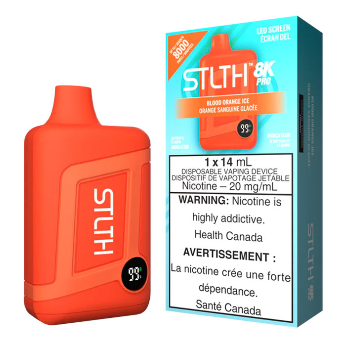(Stamped) Blood Orange Ice Stlth Pro 8000 Puffs Disposable Vape Ct 5