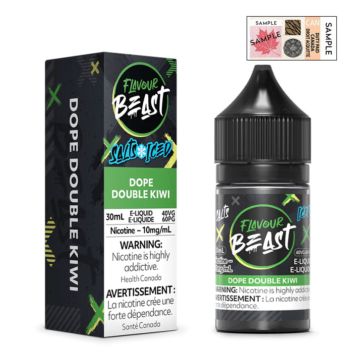 Dope Double Kiwi 20mg/mL Flavour Beast 30mL E-Juice