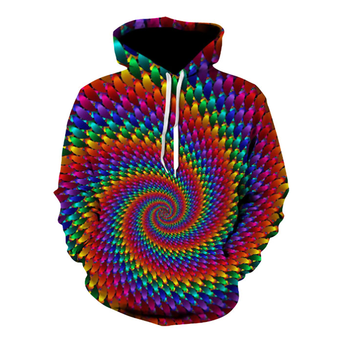 Conical Hypnotic Multi Color Unisex Hoodie