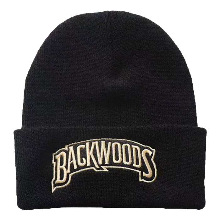Black Backwoods Knit Cuffed Toque