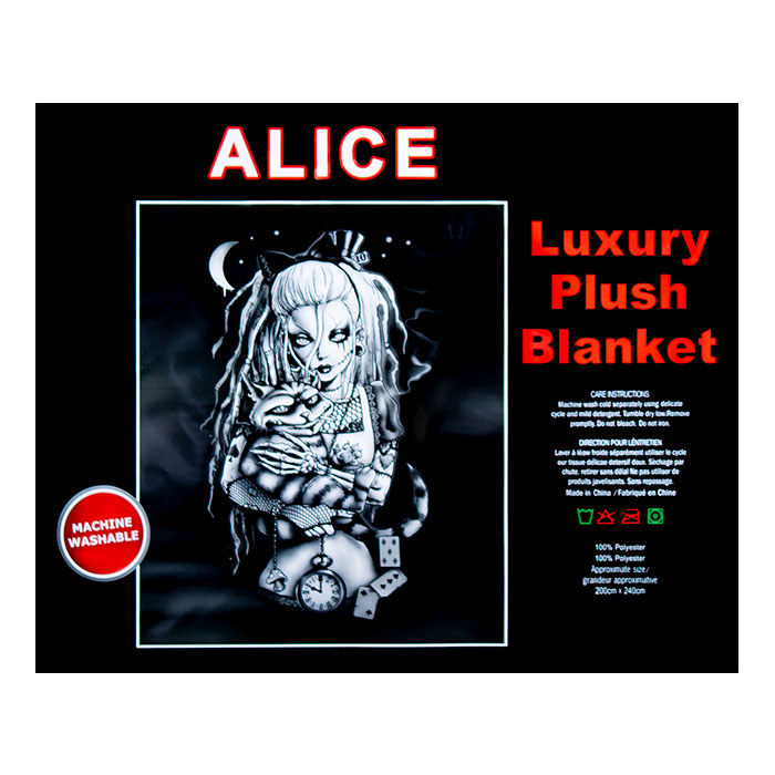Alice Queen Size Plush Blanket