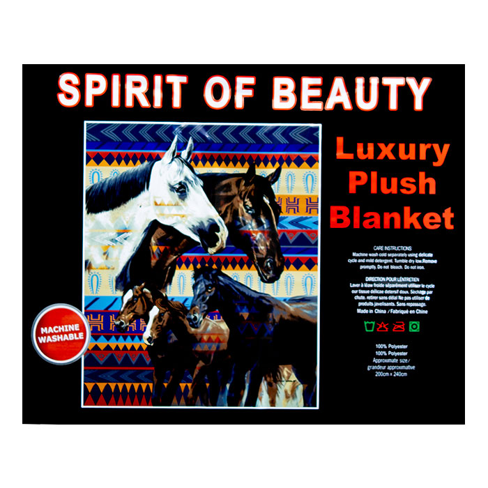 Spirit of Beauty Queen Size Plush Blanket