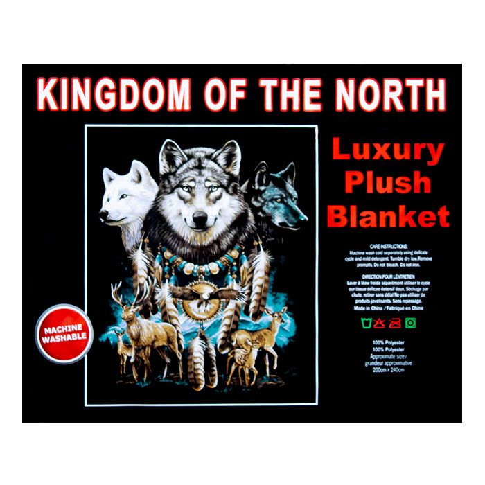 Kingdom of the North Queen Size Plush Blanket