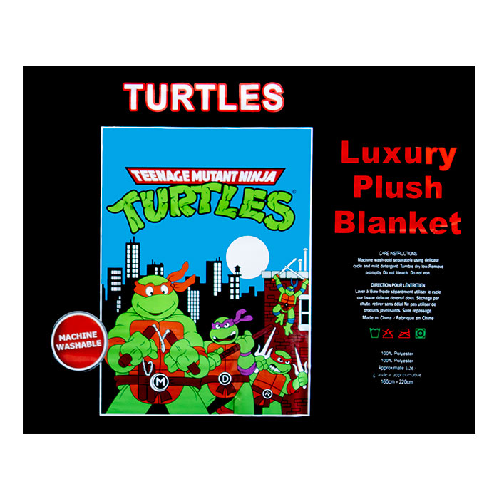 Turtles Twin Size Plush Blanket