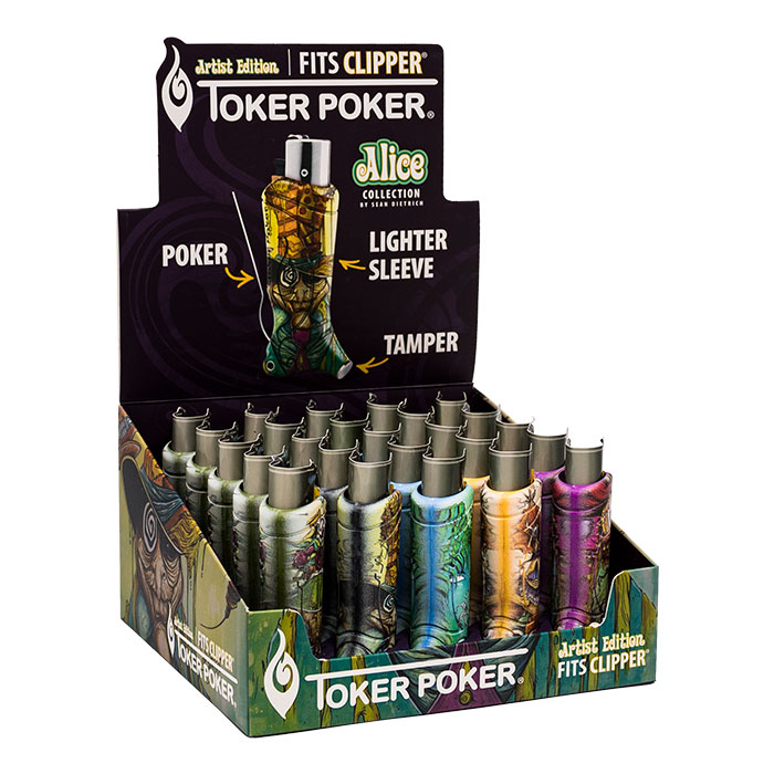 Toker Poker Alice In Wonderland Clipper Lighter Edition Ct 25