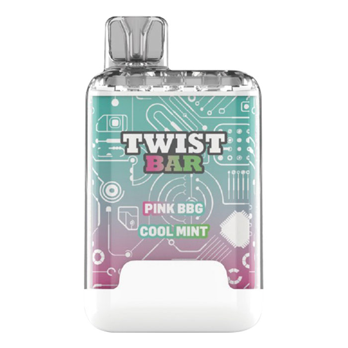 Pink BBG + Cool Mint Twist Bar Up to 10000 Puffs Disposable Vape Ct-10