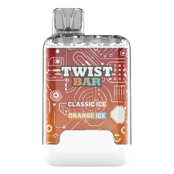 Classic Ice + Orange Ice Twist Bar Up to 10000 Puffs Disposable Vape Ct-10