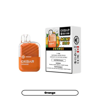 Orange - B.C. Compliance Rocky Vapor Oxbar Mini 1200 Puffs Disposable Vape Ct-5