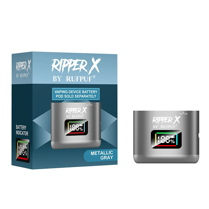 Metallic Gray Ripper X & Level X Pods Device Ct-5