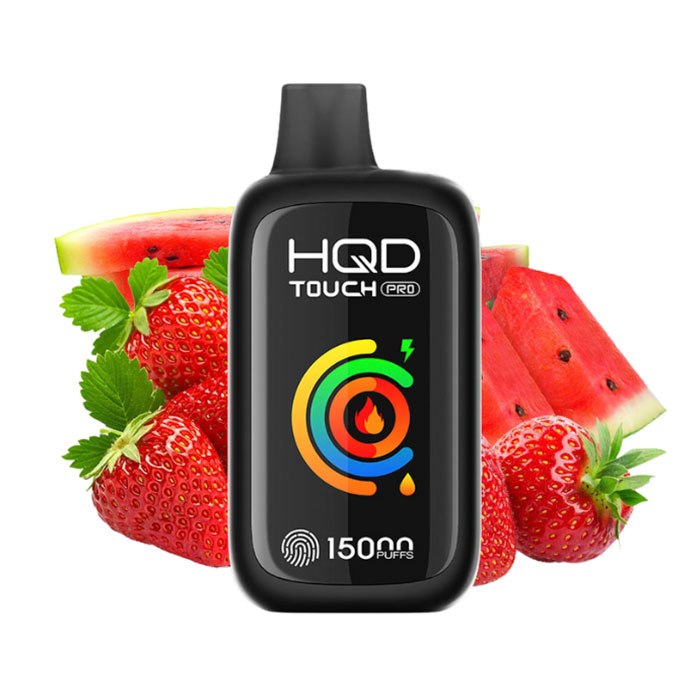Strawberry Watermelon HQD Touch Pro 15000 Puffs Disposable Vape 3ct