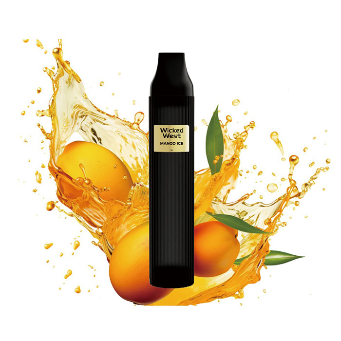 BC compliant device-Mango Ice Wicked West Pillar 2500 Puffs Disposable Vape 5ct