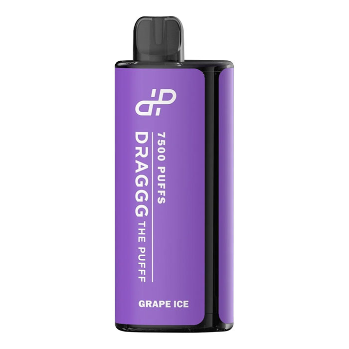 Grape Ice 7500 Puffs Disposable Vape By Draggg The Pufff Ct-10