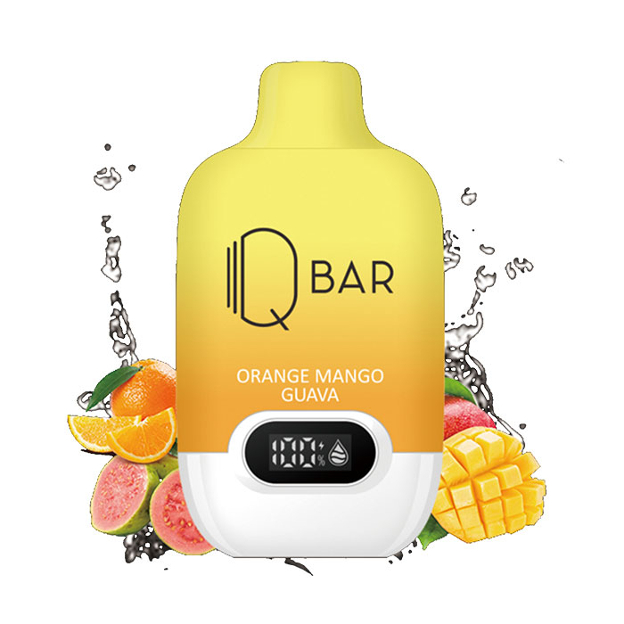 Orange Mango Guava-BC Compliance QBAR Upto 10000 Puffs Digital Disposable Vape Ct 10