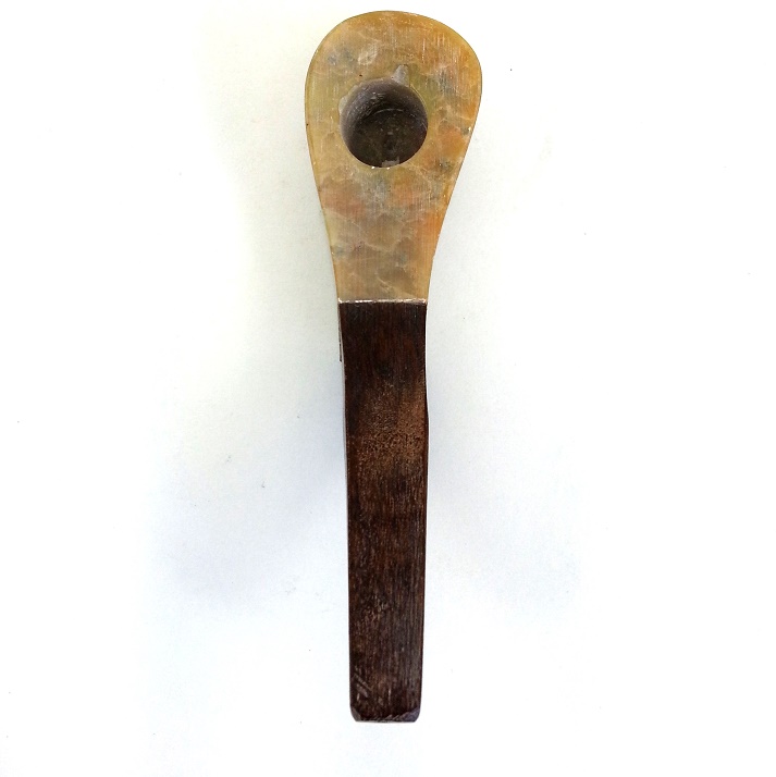 Hand Made 50 50 Angled Stone and Wood Pipe