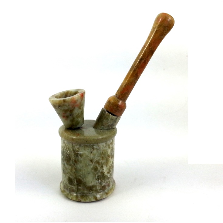 Hand Made Stone Water pipe With Wooden Pipe Hand Made Stone Water pipe With Wooden Pipe