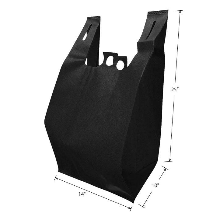 Black 25x14x11 Non-Woven Reusable Bag Ct-200