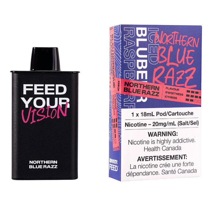 Northern Blue Razz Feed 9000 Puffs Pod Ct 3