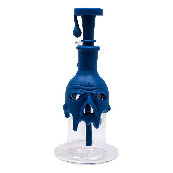 Blue Woodpecker 8 Inches Silicone Bong